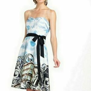 Anthropologie Moulinette Soeurs Skyward Strapless A-Line Dress Size 14